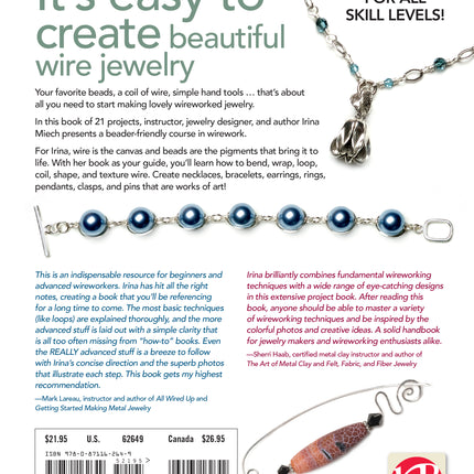 PDF DIGITAL FILE Beautiful Wire Jewelry for Beaders Book Download - Irina Miech