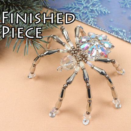 Kit Bejeweled Shimmering Christmas Tree Spider Ornament, Holiday Ornament, Tree Decoration Irina Miech