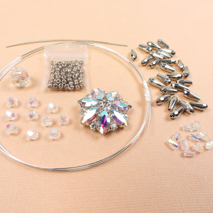 Kit Bejeweled Shimmering Christmas Tree Spider Ornament, Holiday Ornament, Tree Decoration Irina Miech