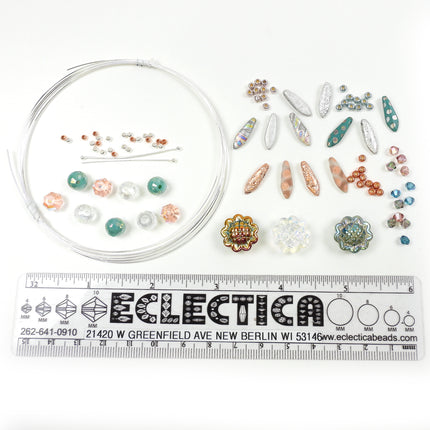 KIT Whimsical Dragonfly Suncatcher ornament, dragonfly, sun catcher decoration, Gossamer Wings colorway, Swarovski crystal beads, designer Irina Miech