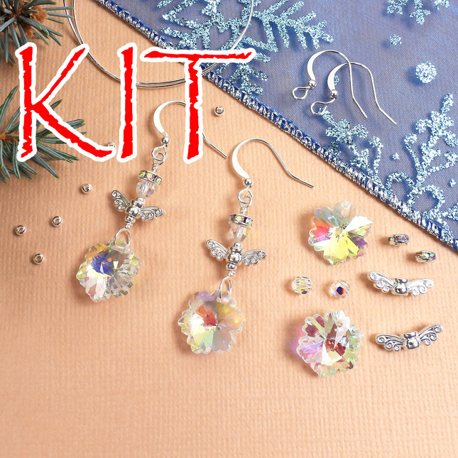 Kit Snow Angel Earrings, Holiday earrings, Christmas Earrings, New Years Earrings, Irina Miech