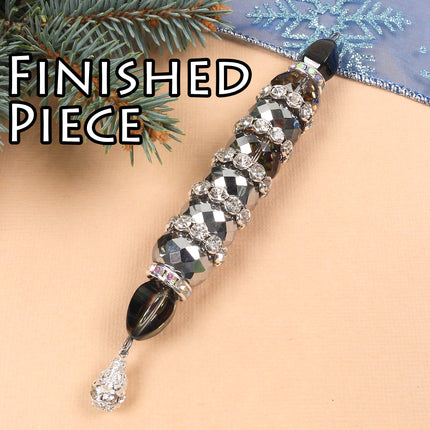 KIT Sparkly Wonderland Icicle ornament, Northern Lights, Christmas tree ornament, designer Irina Miech