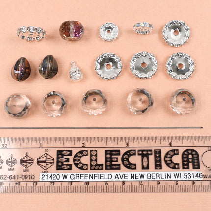 KIT Sparkly Wonderland Icicle ornament, Northern Lights, Christmas tree ornament, designer Irina Miech