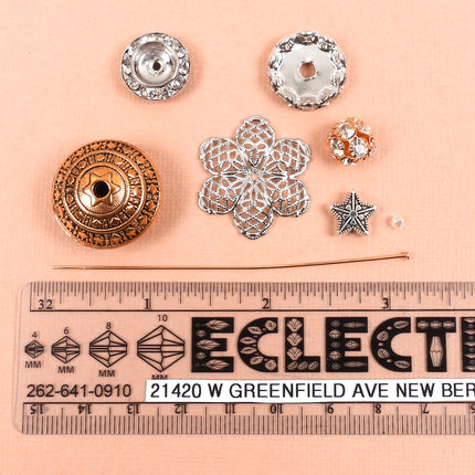 KIT Christmas Tree Ornament, Christmas tree pendant, Tinsel colorway, designer Irina Miech