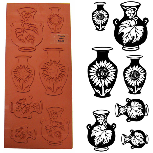 Vessels Metal Clay Stamp Set #2
