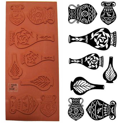 Vessels Metal Clay Stamp Set