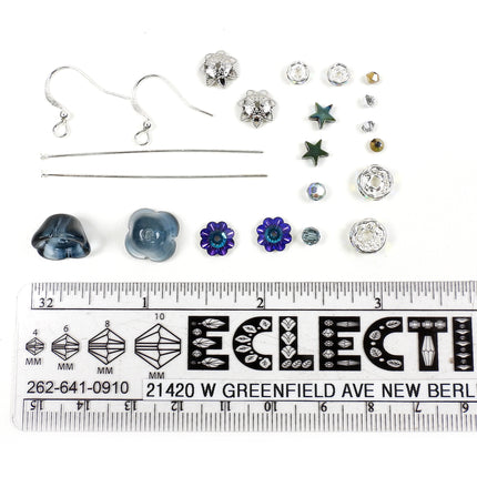 Kit Christmas Tree Earrings, Blue Spruce, Holiday earrings, Irina Miech