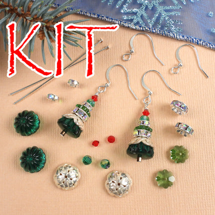 Kit Christmas Tree Earrings, Festive Tree, Holiday earrings, Irina Miech