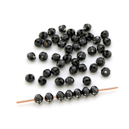 48 pcs Swarovski crystal Cosmo Jet beads, article 5309, Irina Miech, 4mm